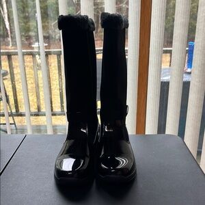 TUNDRA Womens Sara Faux Fur Black Boots Size 11